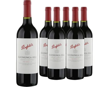 Shiraz/Cabernet Sauvignon Australia Koonunga Hill Penfolds 6x 75cl (2020) – Rotwein, Australien (0.75l)