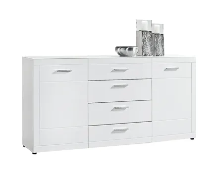 Sideboard Atlantis MDF Hochglanz weiss 180 x 92 x 40 cm