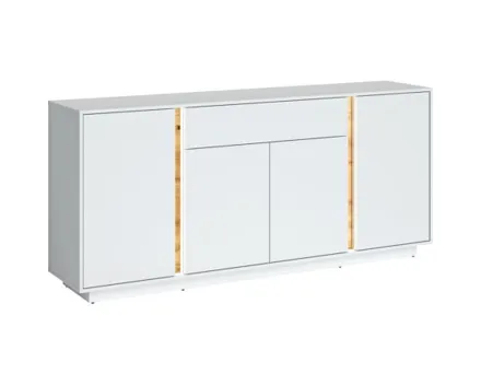Sideboard Eos Dekor Alpinweiss 192 x 87 x 42 cm inkl. LED-Beleuchtung mit Schalter