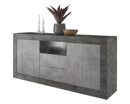 Sideboard Urbino Dekor Oxyde Beton-Optik 184 x 86 x 42 cm