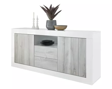 Sideboard Urbino Dekor Pinie weiss 184 x 86 x 42 cm