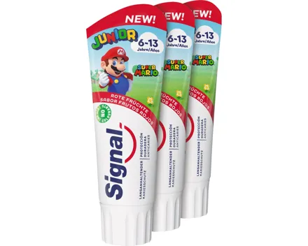 Signal Zahnpasta Junior Red Fruit 3 x 75 ml