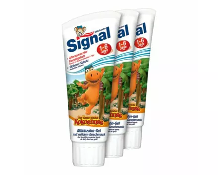 Signal Zahnpasta Kids 3 x 75 ml, assortiert