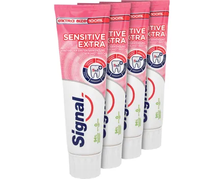 Signal Zahnpasta Sensitiv Extra 4 x 100 ml