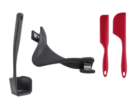 SilvcerCrest® Ausgiesshilfe/Drehkellenspatel/Spatel-Set, 2-tlg.