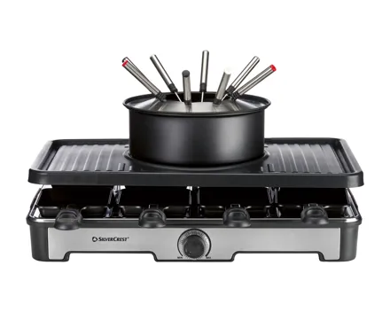 SilvcerCrest® Fondue-Raclettegrill-Kombination