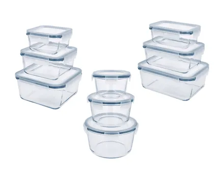 SILVERCREST Premium-Glasfrischhaltedosen-Set, 3-tlg.