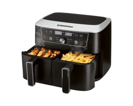 SilverCrest® Doppelzonen-Heissluftfritteuse