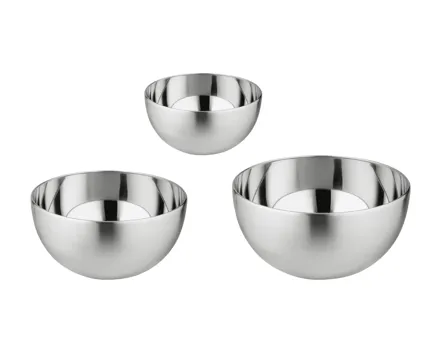 SilverCrest® Premium-Edelstahl-Schüssel-Set, 3er