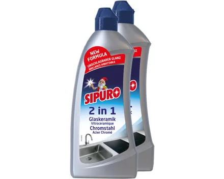 Sipuro Creme Glaskeramik & Chromstahl