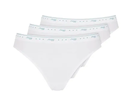 Sloggi 24/7 Damen-Slip Tai, 3er-Pack 44, weiss