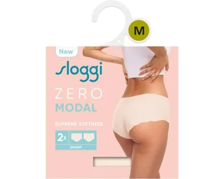 Sloggi Damen-Short Zero Modal 2er Pack S, beige
