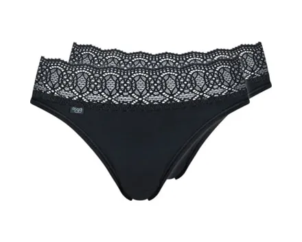 Sloggi Damen-Slip Luxe Tai, 2er-Pack 38, weiss