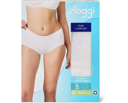 Sloggi Damen-Slip Midi Pure Comfort