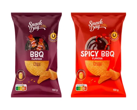 SNACK DAY Chips geriffelt