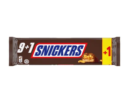 Snickers 9+1 gratis