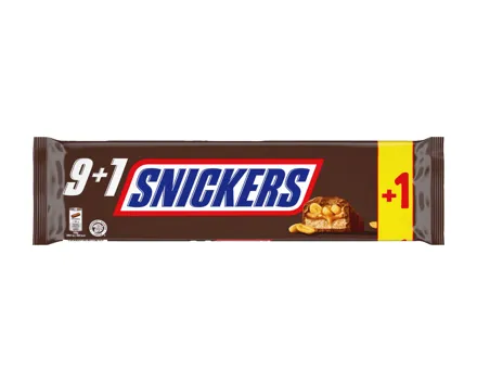 Snickers 9+1 gratis