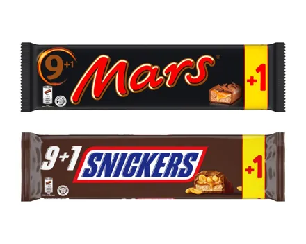 Snickers/Mars 9+1 gratis