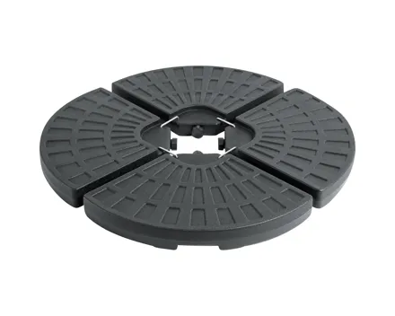 Sockelplatten Multi, schwarz, 4-teilig