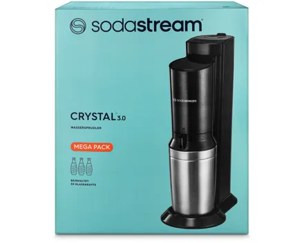 SodaStream Crystal CQC Mega Pack schwarz