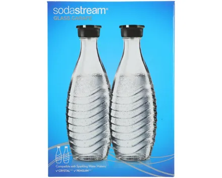 Sodastream Glaskaraffe 615ml mit Drehverschluss - Duopack