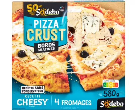 Sodebo Pizza Crust Cheesy 4 Käse