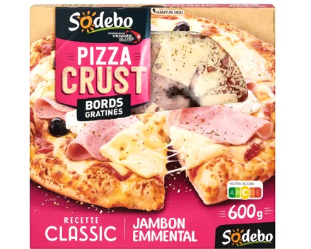 Sodebo Pizza Crust Classic Schinken Emmentaler
