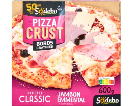 Sodebo Pizza Crust Classic Schinken Emmentaler