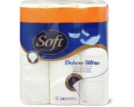 Soft-Toilettenpapier oder -Feuchttücher