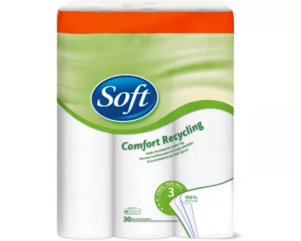 Soft-Toilettenpapier oder -Feuchttücher