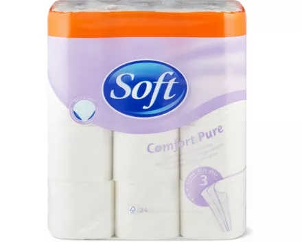 Soft-Toilettenpapier oder -Feuchttücher