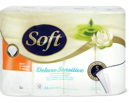 Soft-Toilettenpapier oder -Feuchttücher