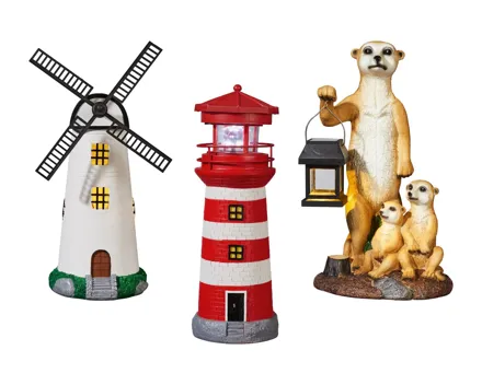Solar-Windmühle/-Leuchtturm/-Erdmännchen