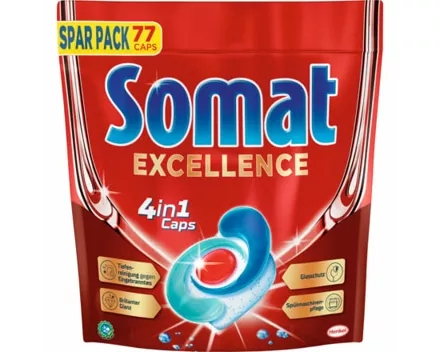 Somat Excellence 4 in 1 Geschirrspülcaps 77 Stück