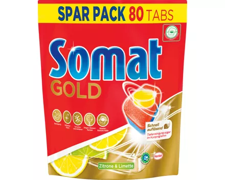 Somat Geschirrspültabs Gold Zitrone & Limette