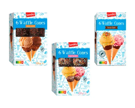 SONDEY Waffeltüten mit Streusel