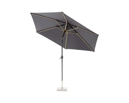 Sonnenschirm mit Solar-LED-Beleuchtung