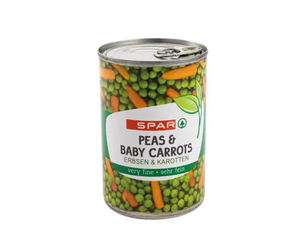 SPAR Erbsen & Karotten / grüne Bohnen