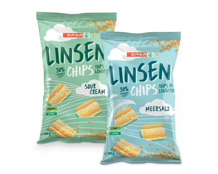 SPAR Linsenchips Sour Cream / Meersalz