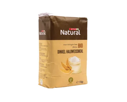 SPAR Natural Bio Dinkel Halbweissmehl