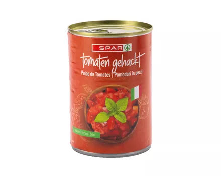 SPAR Tomaten gehackt / geschält / mit Kräuter