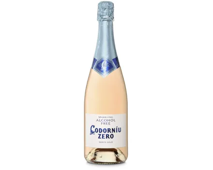 Sparkling Zero Rosé Codorníu, alkoholfrei – Schaumwein, Spanien (0.75l)