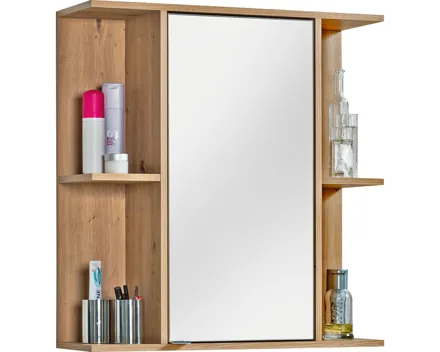 Spiegelschrank Bergen Dekor Eiche Artisan weiss 70 x 74 x 22 cm