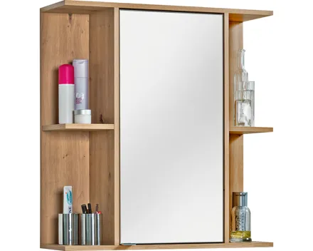 Spiegelschrank Bergen Dekor Eiche Artisan weiss 70 x 74 x 22 cm