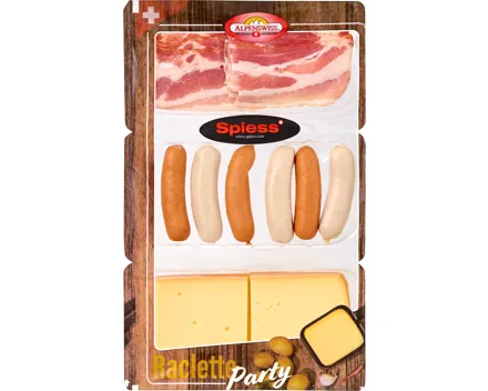 Spiess Mischplatte Raclette und Wurst