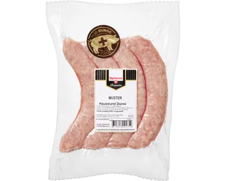 Spiess Pur Duroc Schweinsbratwurst