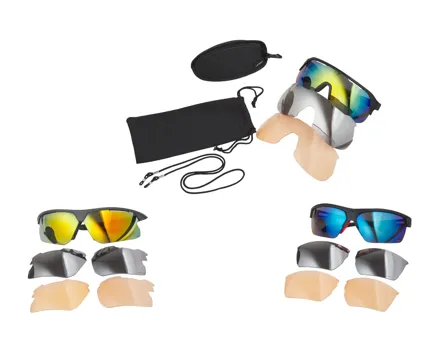Sportbrille mit Wechselgläsern