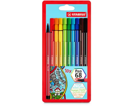 Stabilo Fasermaler Pen 68 10er Etui