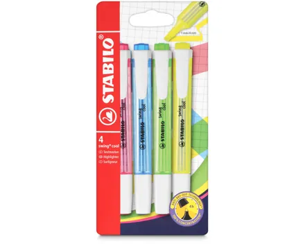 Stabilo Leuchtstift swing cool 4er Etui