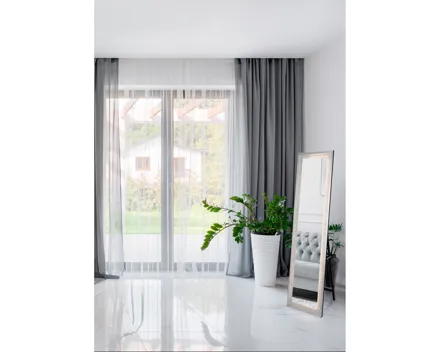 Standspiegel Hermine 40 LED-Glitzerrahmen